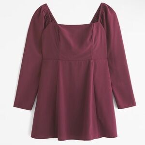 Abercrombie Long Sleeve Crepe Mini Dress
